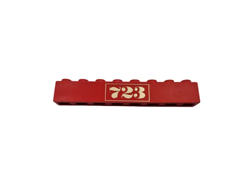 Lego® 12V 4.5V TRAIN Railway Brick 1x6 6x1 IMPRINT GOLD 723