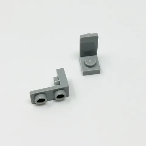 78325 LEGO Parts Bracket 1x1 - 1x2 Inverted LIGHT BLUISH GRAY (2)