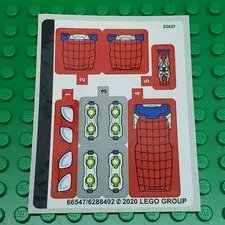 LEGO Sticker Sheet for Set 76148 Spider-Man vs. Doc Ock New Authentic Decals