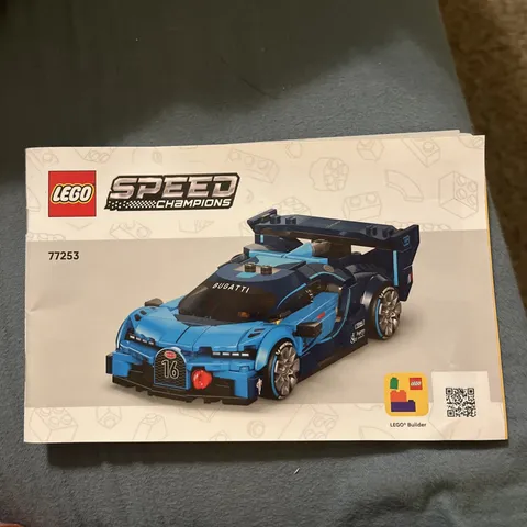 LEGO Speed Champions 77253 Bugatti Vision GT Hypercar Instructions Manual