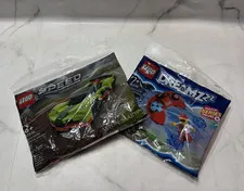 LEGO Aston Martin Valkyrie AMR Pro 30434 & Coopers Flying Controller Poly Bags
