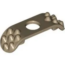 new LEGO Minifig Armor Shoulder Pads with Spikes on Top, Dark-Tan