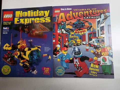 LEGO Shop At Home Holliday Express & World of Adventures Catalogs 1995 Set of 2