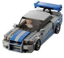 LEGO Speed Champions 2 Fast 2 Furious Nissan Skyline GT-R 76917 w/manual, No Box