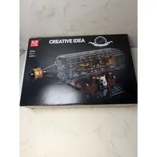 Mould King 10066 Queen Anne's Revenge Ship In Bottle 2488pc Sealed