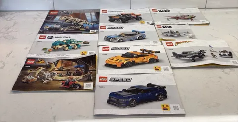 Lego Instructions Manuals - Lot of 10 - Jurassic World - Speed & More