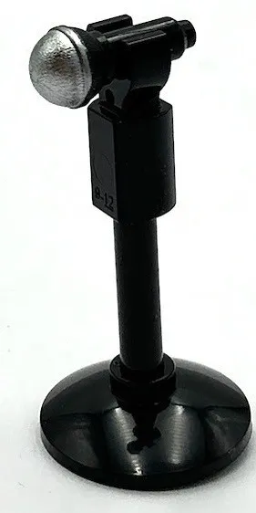 Lego New Black Minifigure Utensil Microphone Stand Part
