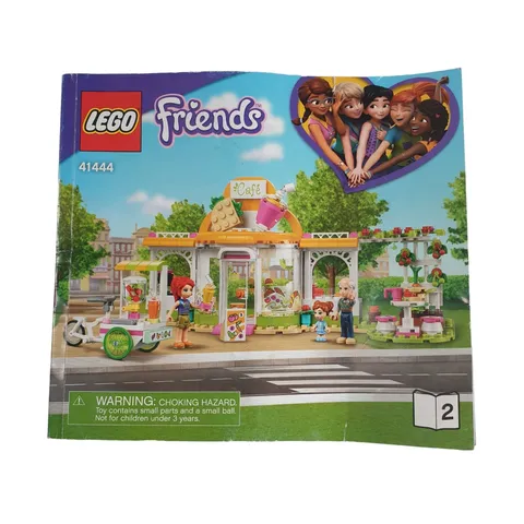 LEGO Build Manual Replacement 41444 Friends Heartlake City Organic Cafe Book 2