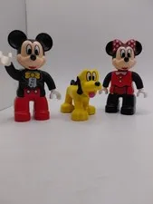 LEGO Duplo Disney Tuxedo Mickey/Mini Mouse W/ Pluto Figure Lot 3