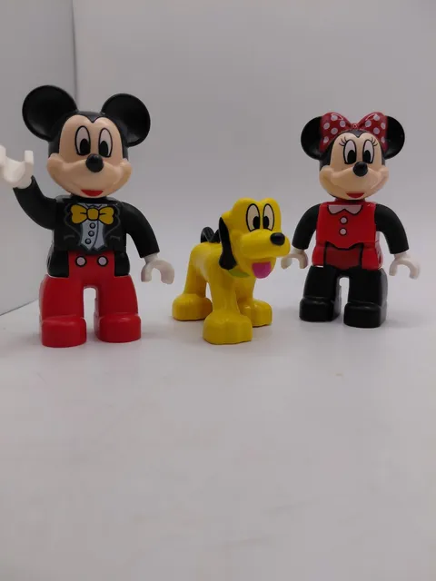 LEGO Duplo Disney Tuxedo Mickey/Mini Mouse W/ Pluto Figure Lot 3