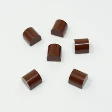 49307 LEGO Parts Brick Modified 1x1x2/3 No Studs Curved Top REDDISH BROWN (6)
