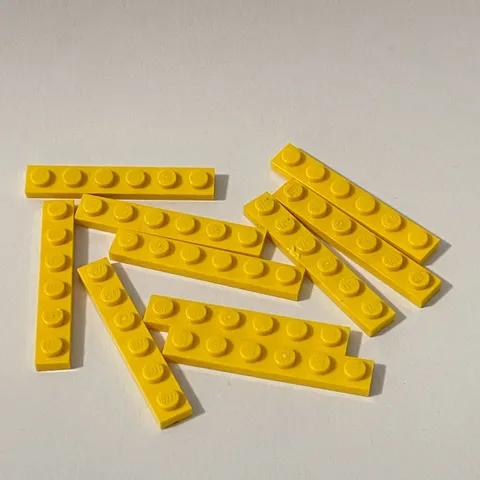 Lego 3666 Yellow Replacement Add-on Pieces Parts Lot of 10
