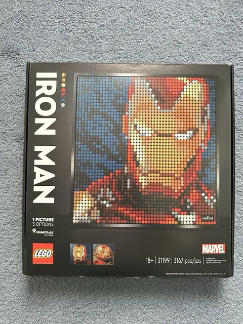 LEGO Art: Marvel Studios Iron Man (31199) Rare Retired NISB New Sealed Set
