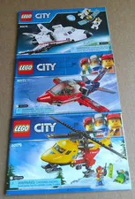 Three Original Instruction Booklets LEGO City Building Assorted Sets