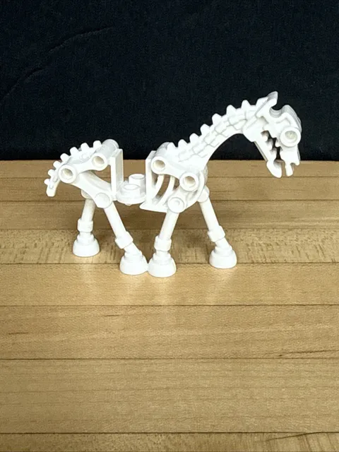 LEGO Skeleton Horse Minifigure White 59228 74463 Non Glow Fantasy Castle