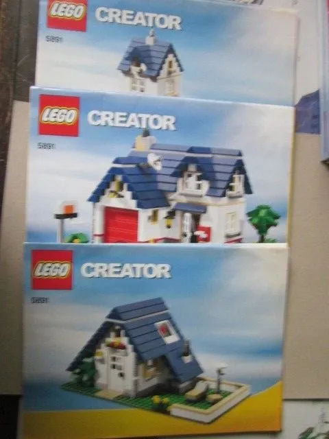 Lego Building Instructions Creator 5891 Part 1,2,3 part 1,2,3