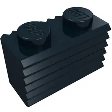 LEGO Part 2877 - Black Brick Special 1 x 2 with Grille
