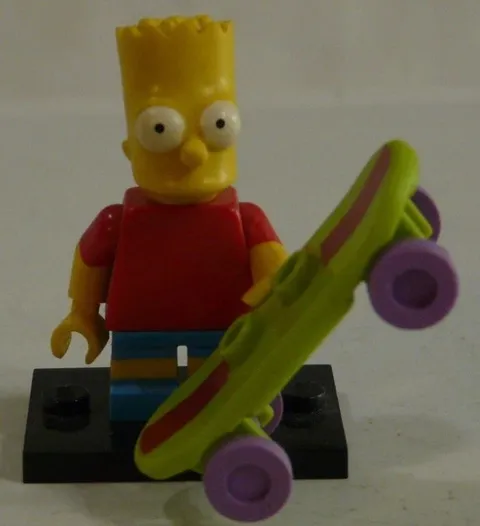 Lego Minifigure Bart Simpson The Simpsons Series 1 Collectible Figure (71005)