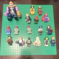 LEGO Marvel Minifigures Lot Spider-Man Vision Captain America READ DESC.