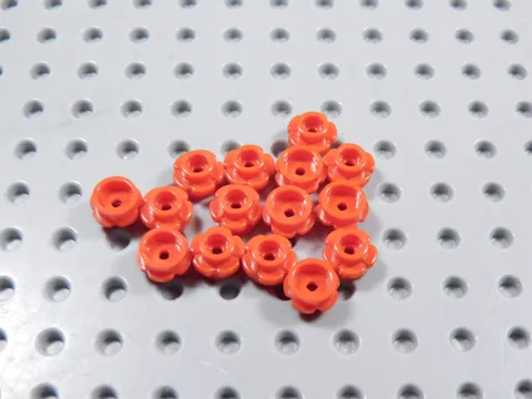 LEGO Lot of 15 Red 1x1 Flowers Plants Minifig BN
