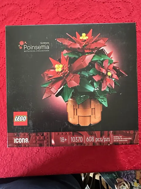 LEGO 10370 • Poinsettia • Botanical Collection • Original Box Only •