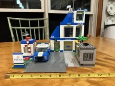 Lego City Police Station- Partial Set - Station Jail Patrol Car, Minifigs Dog