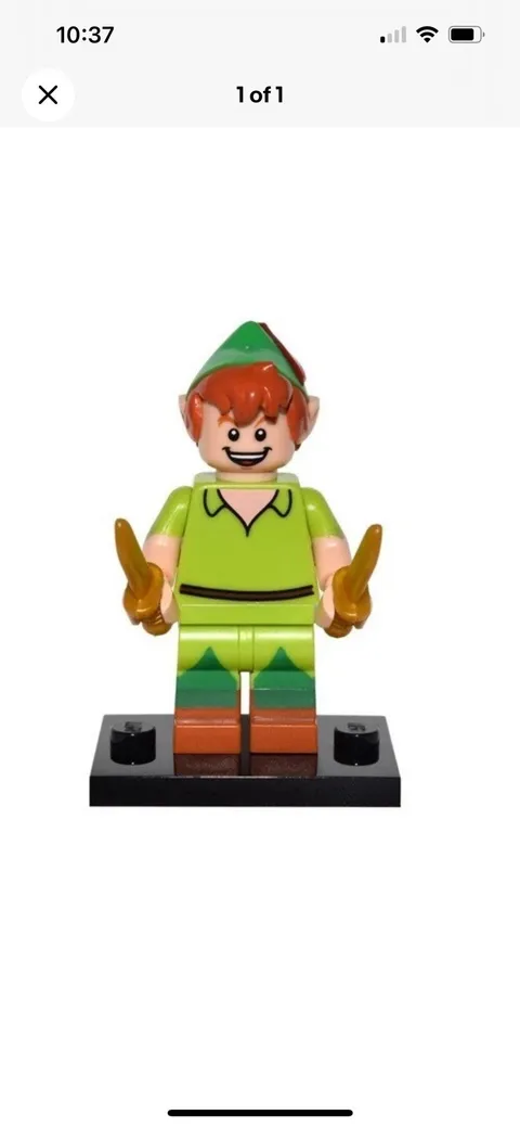 LEGO DISNEY Series 1 Minifigure 71012 - Peter Pan Complete With Gold Knives Rare