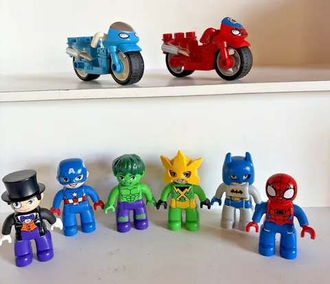 Lego Duplo 123  Marvel Electro Figure Hulk dc comics penguin batman spiderman