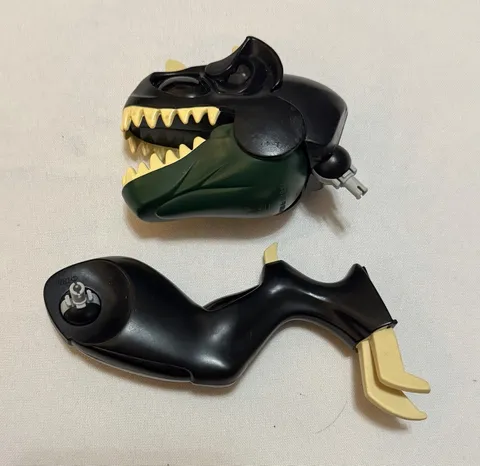 LEGO T-Rex 7476 Mutant Tyrannosaurs Dinosaur Head Only 2004 Light-up & One Leg