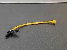 Lego Duplo HOSE YELLOW w/ BLACK END & NOZZLE Gas Fuel Pump Fireman's Water Hose