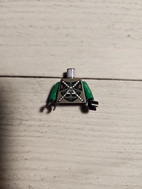 LEGO Minifigure Insectoids Zotaxian Alien, Danny Longlegs Corporal Steel Torso 