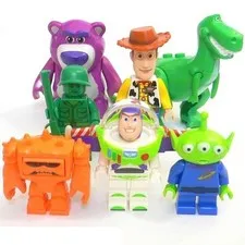 R3 Lego Toy Story Woody Buzz Lightyear Rex Alien Lotso Bear Chunk Green Army NEW