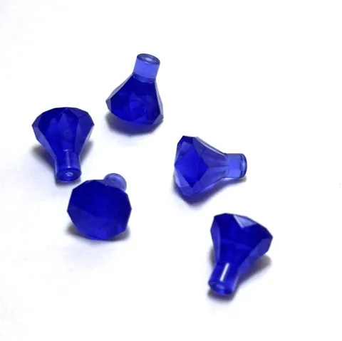 Lego - Lot of 5 - Trans Dark Purple, Rock Gem Diamond Crystal