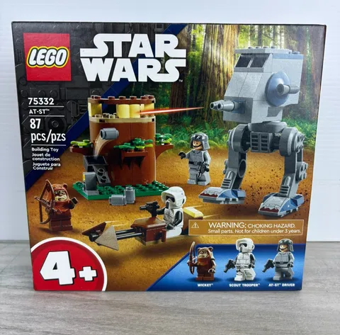 New Sealed Lego Star Wars Set 75332 AT-ST 87 pcs Ewok Wicket Storm Trooper