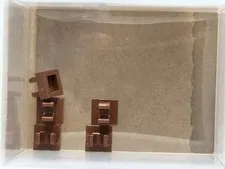LEGO Parts - Reddish Brown Tile 1 x 1 with Open O Clip - No 15712 - QTY 5