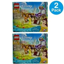 LEGO Disney Princess Belle's Storytime Carriage 43233 Toy Set 62 Pcs 2 Pack New