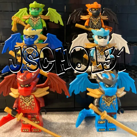 LEGO Ninjago Dragon Form Minifigures -You Pick- Lloyd, Kai, Cole, Jay, Nya, Zane