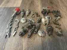 LEGO BIONICLE Bulk Parts Lot Gray/Black Assorted Pieces lot3