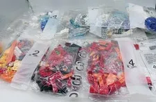 LEGO Factory Sealed Numbered Bags Lot 6 Mixed Sets Parts Pieces 1.5 Lbs New