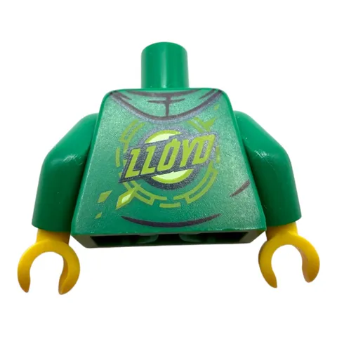 LEGO Ninjago Torso Shirt Lloyd Print Green Minifigure Torso Spare Part Green