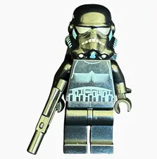 LEGO Star Wars Imperial Shadow Trooper Long Line Minifigure & Blaster SW0166B