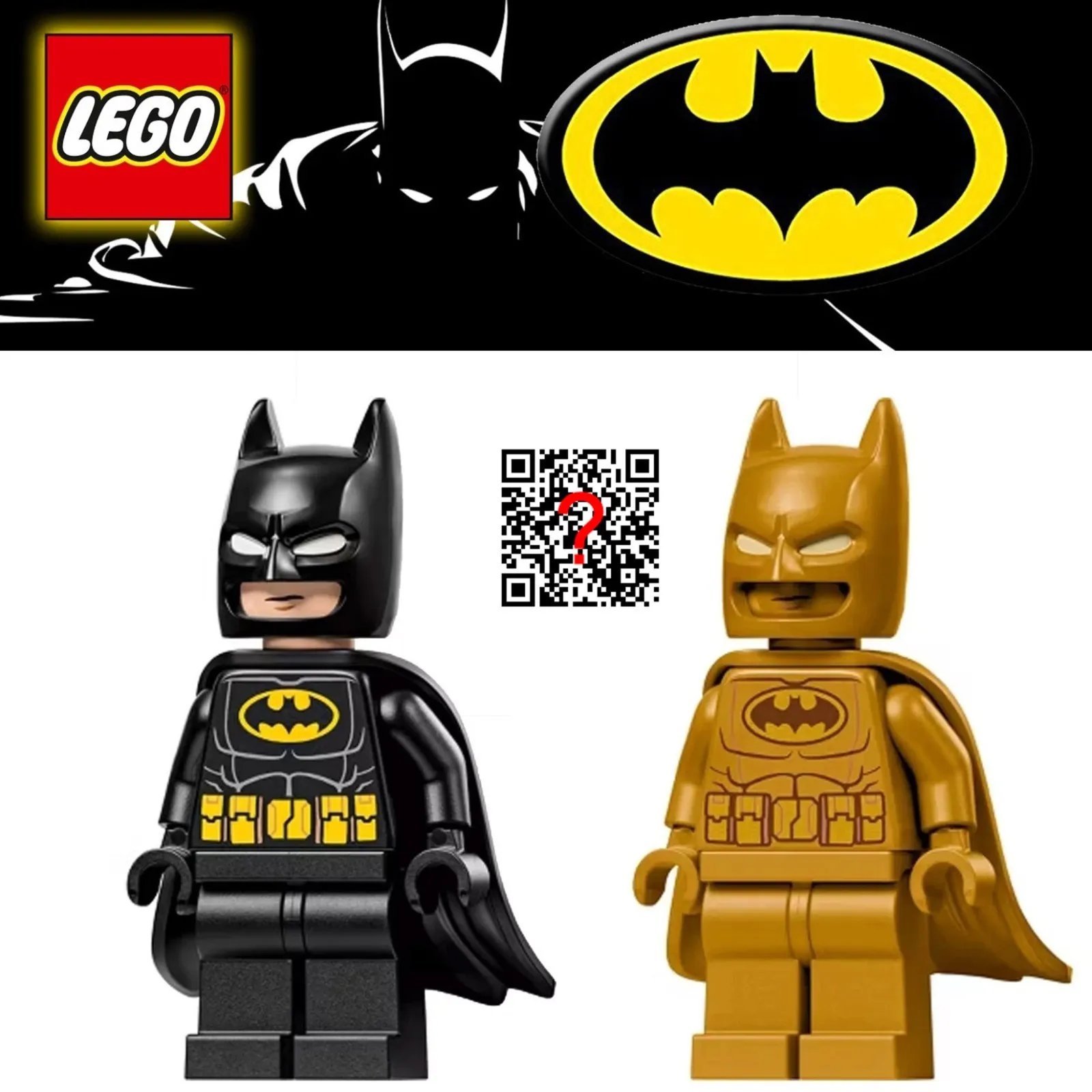 LEGO Batman Minifigures from set #76330 Batman Logo Gold Batman