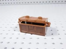 LEGO Reddish Brown 2x4 Treasure Chest Crate w/ Flat Lid Minifig AZ