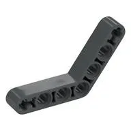 LEGO Part 32348 - Dark Bluish Gray Technic Beam 1 x 7 Bent (4 - 4) Thick