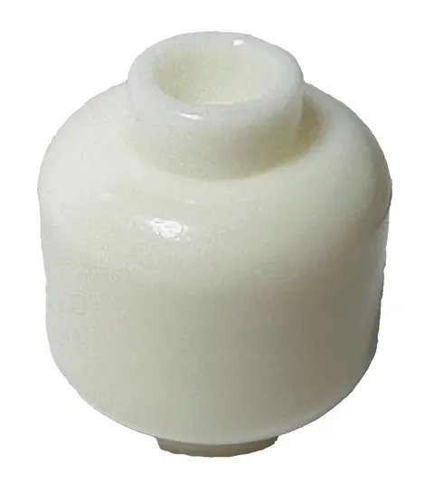 Lego Batman MINIFIG HEAD White Plain Part 3626 D819