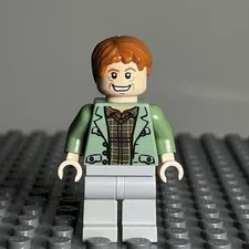 Lego Arthur Weasley 4840 Sand Green Open Jacket Harry Potter Minifigure hp089 1i