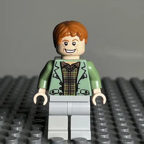 Lego Arthur Weasley 4840 Sand Green Open Jacket Harry Potter Minifigure hp089 1i