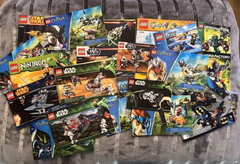 LEGO Instruction Booklets Lot Star Wars, Ninjago, Chima, DC - READ DESCRIPTION!!