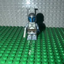 LEGO Star Wars Jango Fett Minifigure SW0468 Smiling Set 75015 + Jetpack