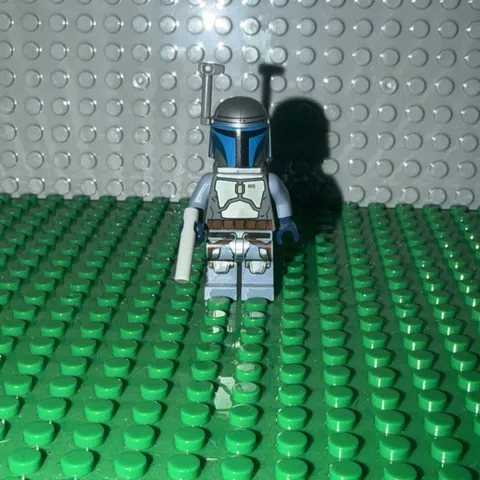 LEGO Star Wars Jango Fett Minifigure SW0468 Smiling Set 75015 + Jetpack